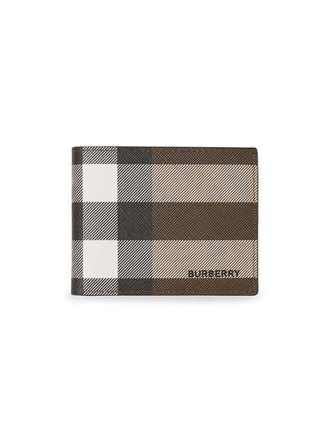 burberry vintage check e-canvas wallet|burberry men's bifold wallet.